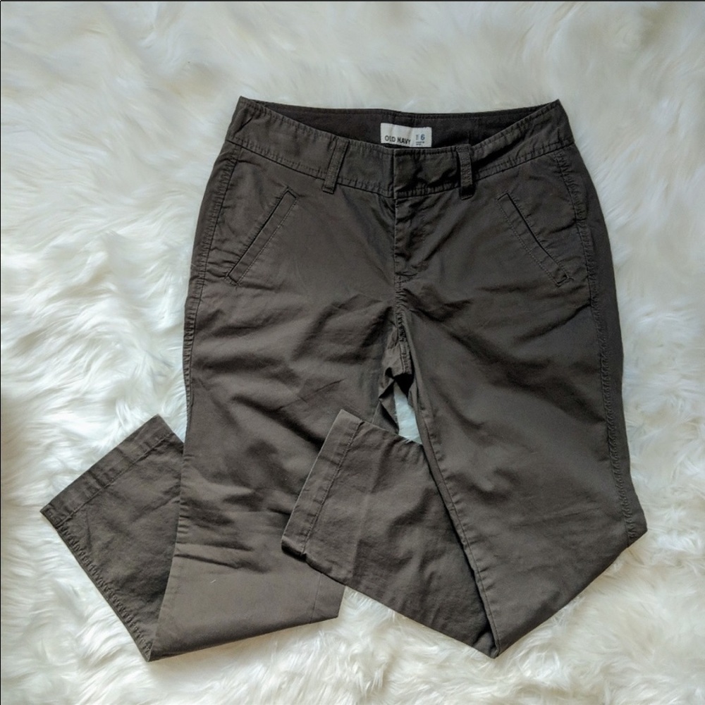 Old Navy olive chinos